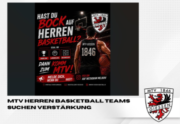 MTV Herren Basketballer suchen Verstärkung